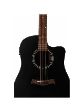Flight D-175CE Blk Elektroakustična gitara