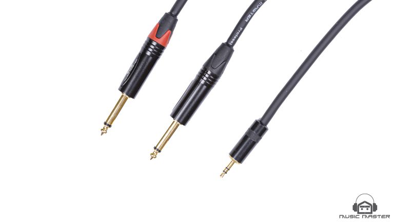 IC200S Kabal sa 2x TS 6,3mm i stereo 3,5mm 2m